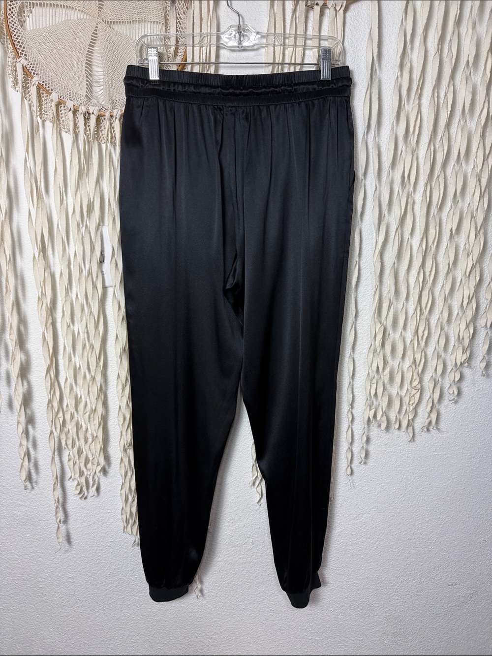 CAMI NYC Black Silk Elsie Cargo Jogger Size Small - Picture 6 of 12